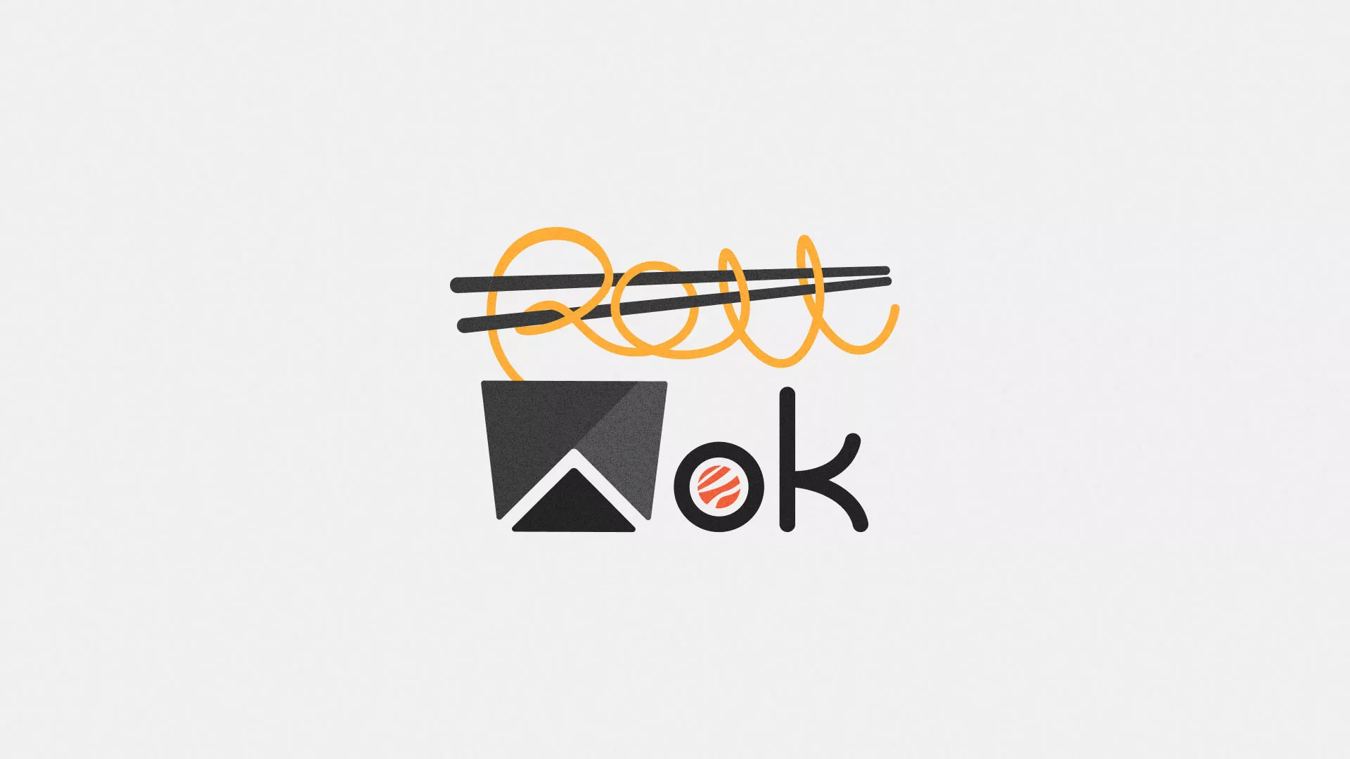 Разработка логотипа суши-бара «Roll Wok Club» в Свободном